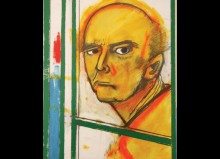 Self-Portrait with Easel (Yellow and Green), 1996, óleo sobre tela, 46x35cm
