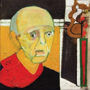 Self-Portrait with Saw, 1997, óleo sobre tela, 35.5×45.5cm